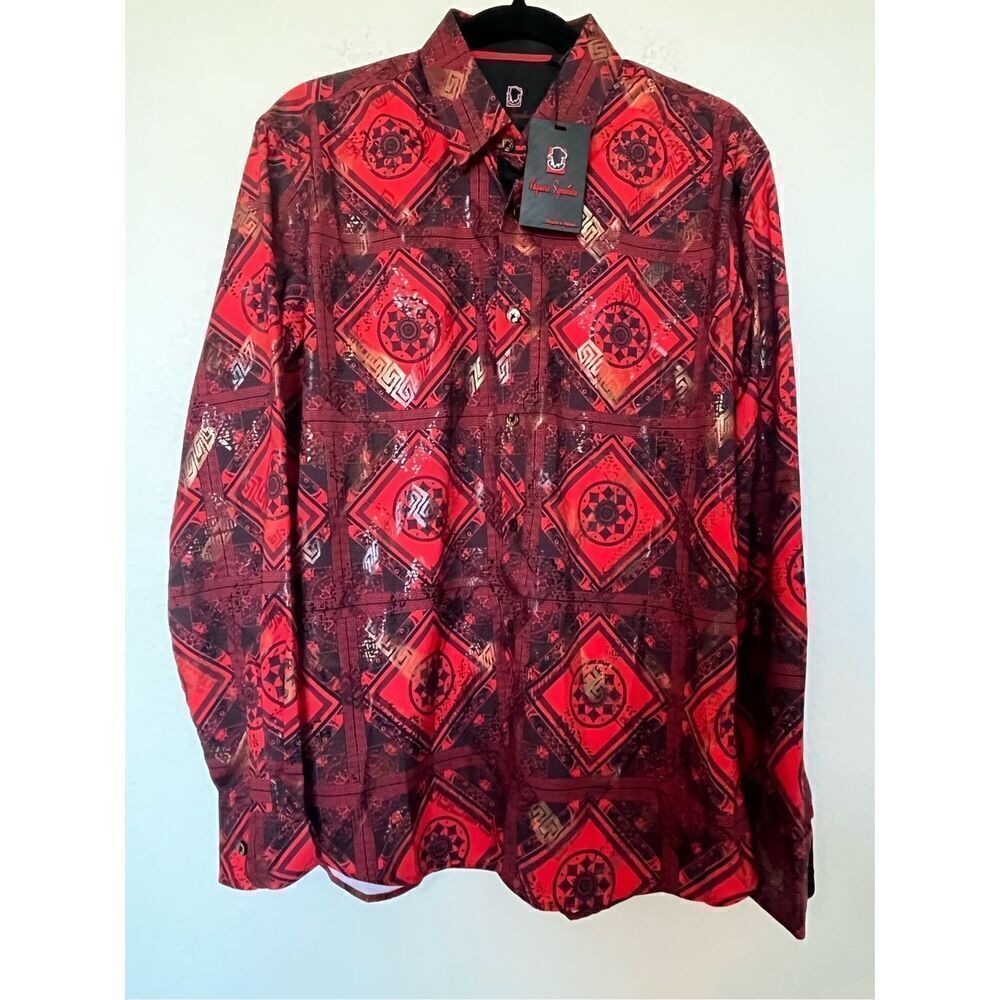 Net Vagnero Signature Printed Button Up Western Shirt